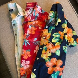 Boys Hawaiian Button Down Shirts